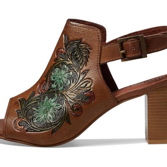 Roper Western Cowgirl Embossed Leather Sandals NEW NIB Size 5.5 $100 MSRP - Picture 3 of 6